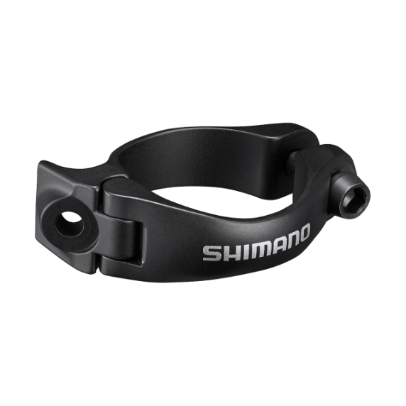 DAZZLEEX Collier de serrage de dérailleur avant en alliage d'aluminium pour Shimano 31,8 mm/34,9 mm (noir
