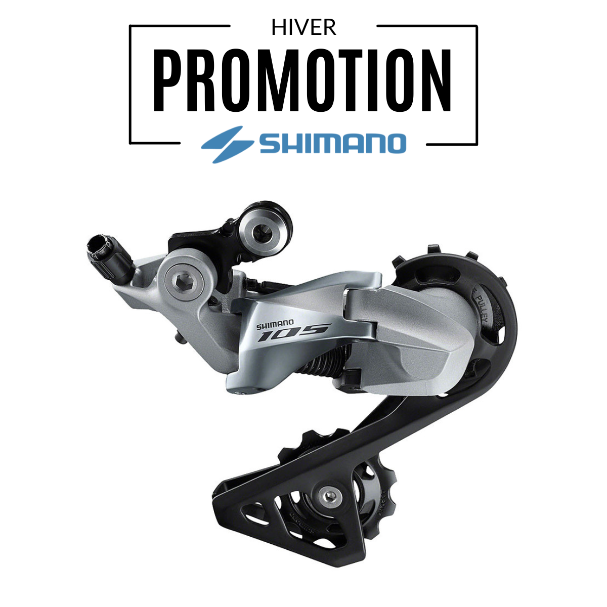 Dérailleur arrière SHIMANO 105-R7000 11v Silver WeRideOnShop