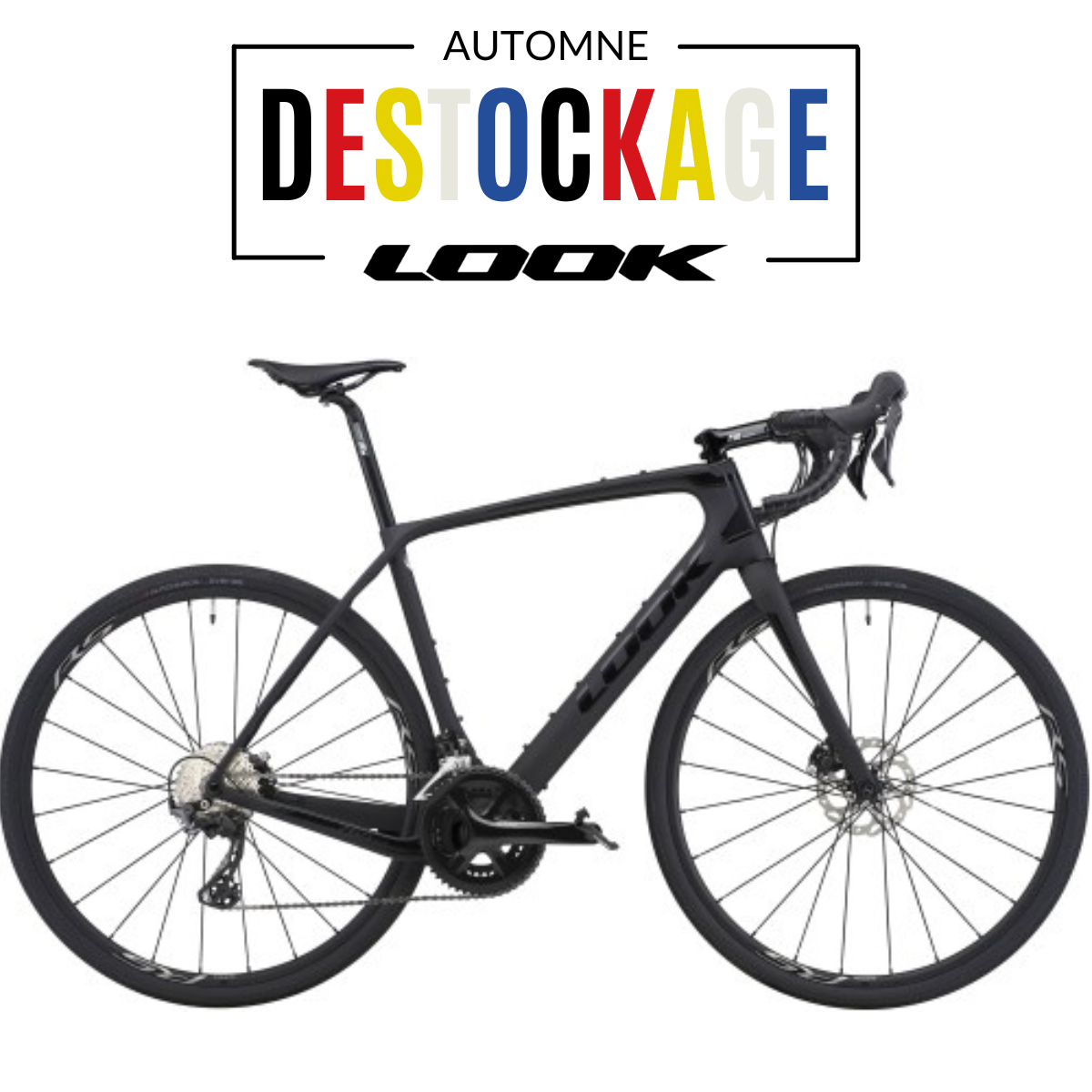 Vélo LOOK 765 GRAVEL DISC BLACK GLOSSY MAT WeRideOnShop