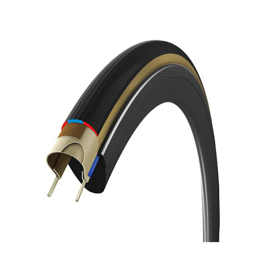 Boyaux VITTORIA Rally 700x25 – Couleur Beige/noir – Pour Roues MAVIC – Neuf