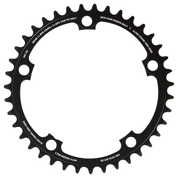 Plateau De Pédalier Sram Red22 39T 11 Vitesses X-Glide R Yaw – Alu 7075-T6, 130 Mm, 5 Mm D'épaisseur, Pour Transmission 11s