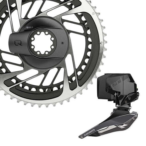 SRAM RED 52/39 chainrings kit with QUARQ power meter and front derailleur