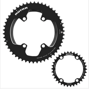Rotor 110x4 chainrings for Shimano R9200 &amp; R8100 cranksets with cover and screw