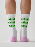 Chaussettes Maap Evade X Sock White / Fluro Green