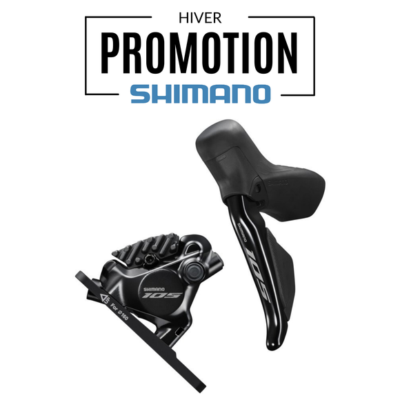 Levier gauche SHIMANO 105 R7170 avec étrier & durite