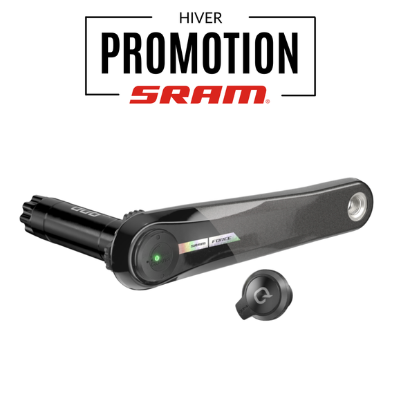 Manivelle gauche SRAM FORCE D2 DUB DM avec capteur de puissance Quarq