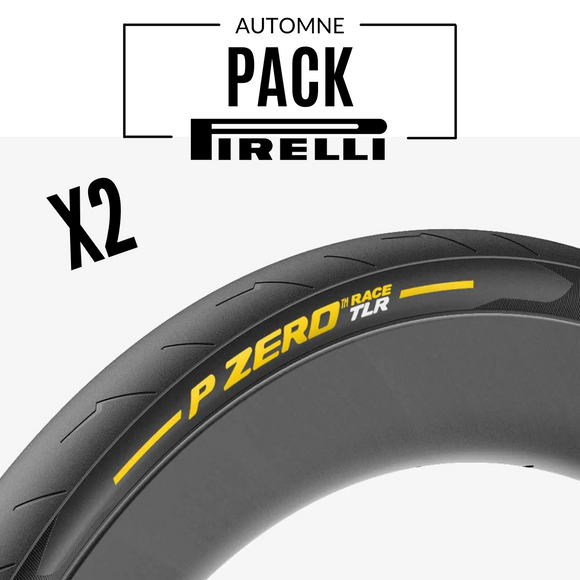 Pack 2x Pneus PIRELLI P ZERO RACE TLR Jaune