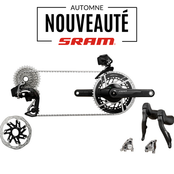 Groupe complet SRAM RED E1 AXS Disc 2x12v SANS COMPTEUR