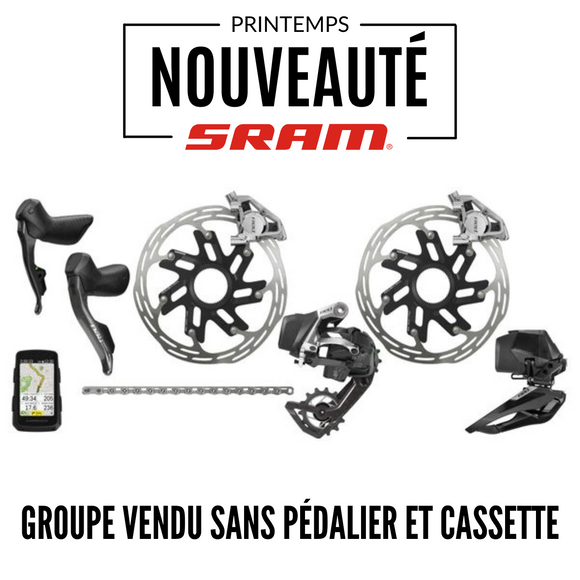 NOUVEAUTÉ! Groupe SRAM RED E1 AXS Disc 2x12v
