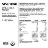 SIS Tablettes Go Hydro Ananas Mangue 20x4g