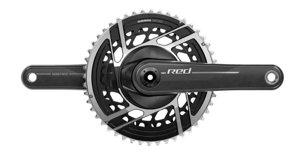 SRAM, Red AXS, pédalier, vitesse : 12, axe : 28,99 mm, BCD : montage direct, 46/33, Dub, 172,5 mm, noir, route SRAM, Red AXS, pédalier, vitesse : 12, axe : 28,99 mm, BCD : montage direct, 46/33, Dub, 172,5 mm, noir, route