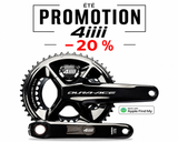 Pédalier SHIMANO DURA-ACE 9200 avec capteur de puissance DOUBLE 4iiii Precision 3+ Pro (étoile droite, manivelle gauche & plateaux)