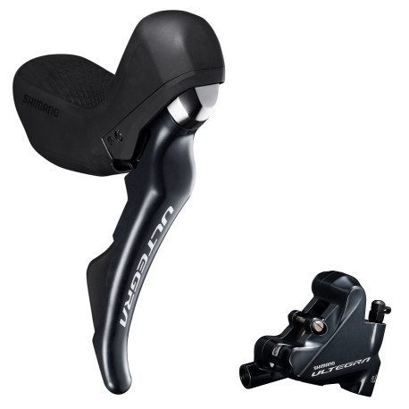 SHIMANO ULTEGRA R8020 right lever with caliper and hose