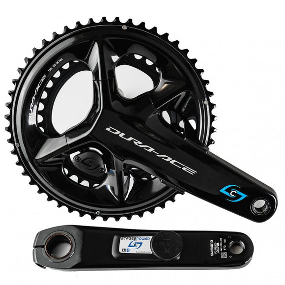 SHIMANO DURA-ACE 9200 crankset with DOUBLE STAGES CYCLING power meter (right star, left crank & chainrings)
