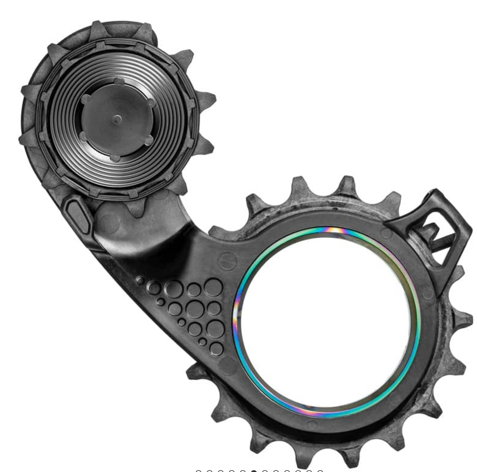 Chape De Dérailleur Arrière ABSOLUTE BLACK Hollowcage SHIMANO 8100 Carbone Arc En Ciel C2x37703740