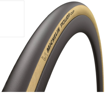 Pneu MICHELIN Power Cup Tubeless Ready Competition Flanc Beige