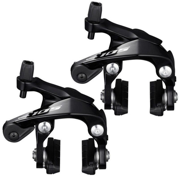 Pair of SHIMANO 105-R7000 flat mount calipers with pads